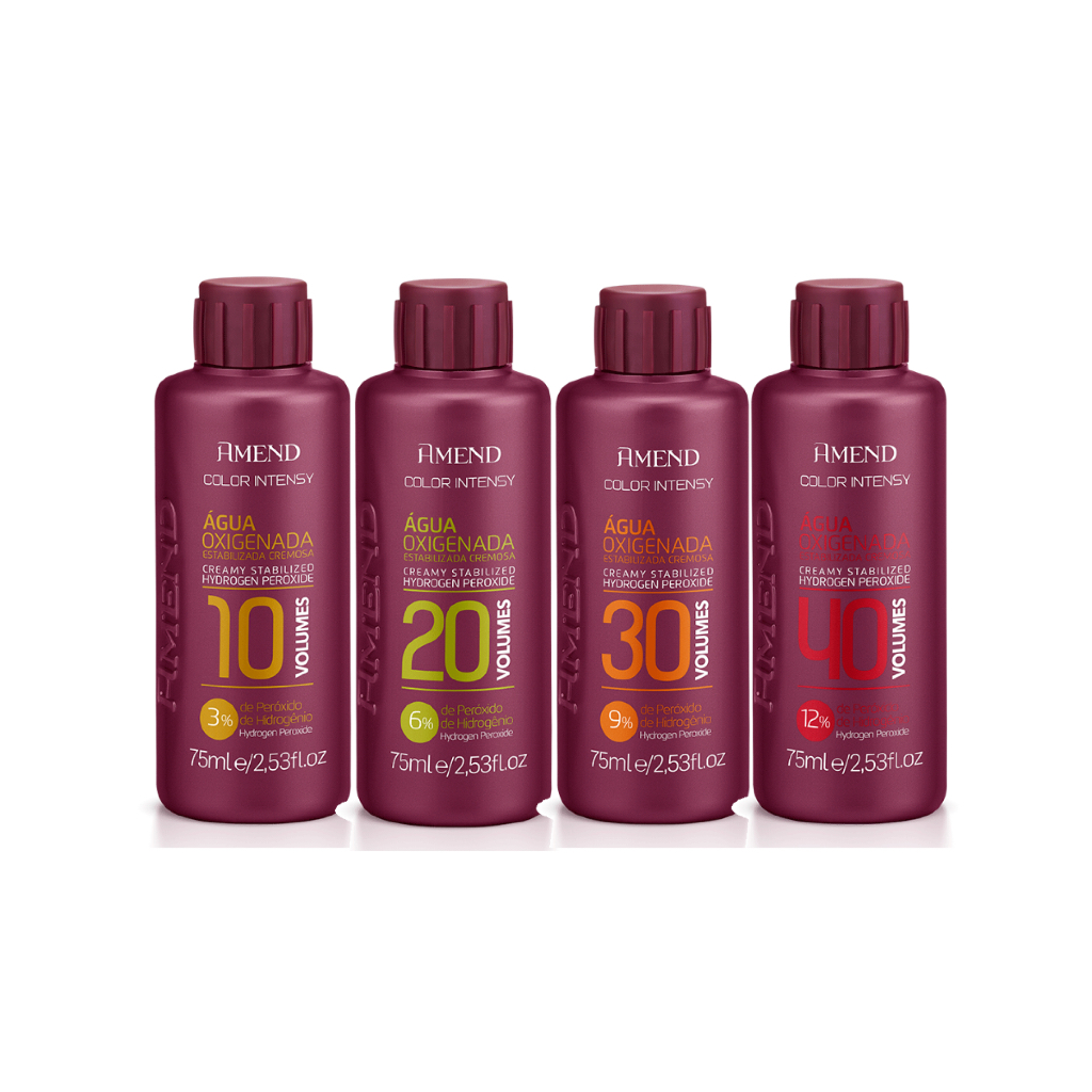 Água Oxigenada Cremosa Amend Color Intense 75ml | 10 Vol | 20 Vol | 30 Vol | 40 Vol