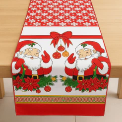 Caminho de Mesa Natalino – Decoração de Jantar e Ceia de Natal