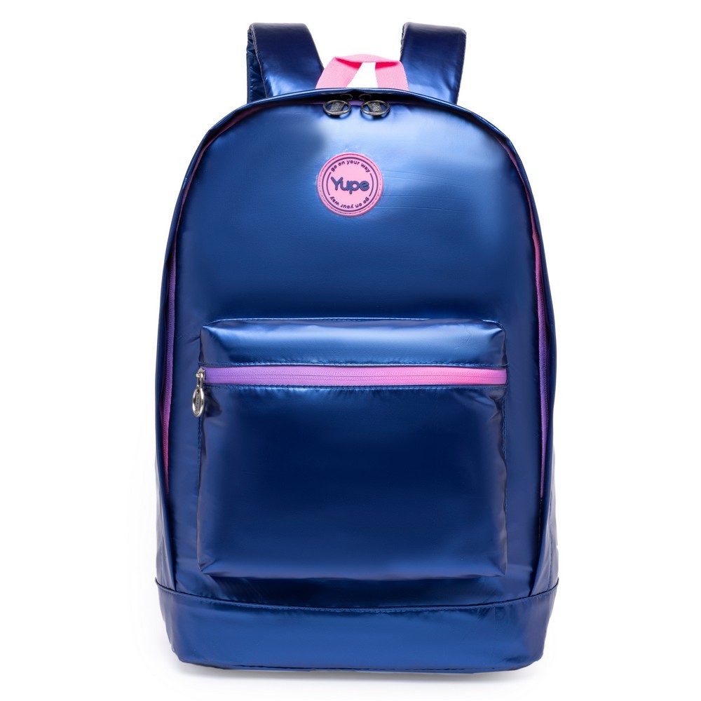 Mochila Juvenil Espaçosa Escolar Resistente Feminina Yupe