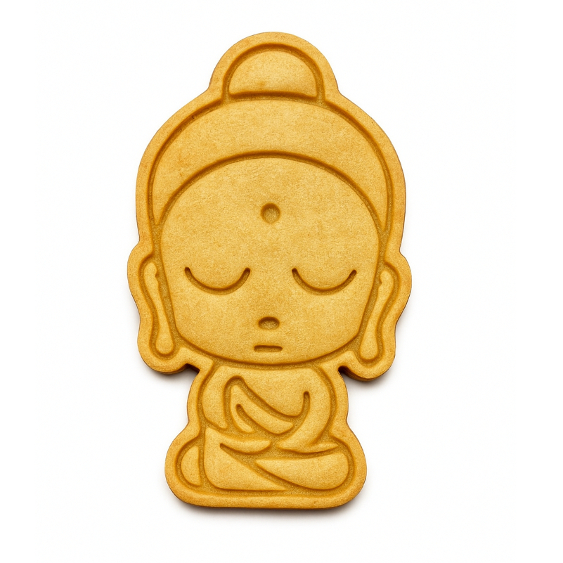 Buda meditando chapéu cortador biscoito bolacha cerâmica Buda  biscuit natal pascoa biscuit
