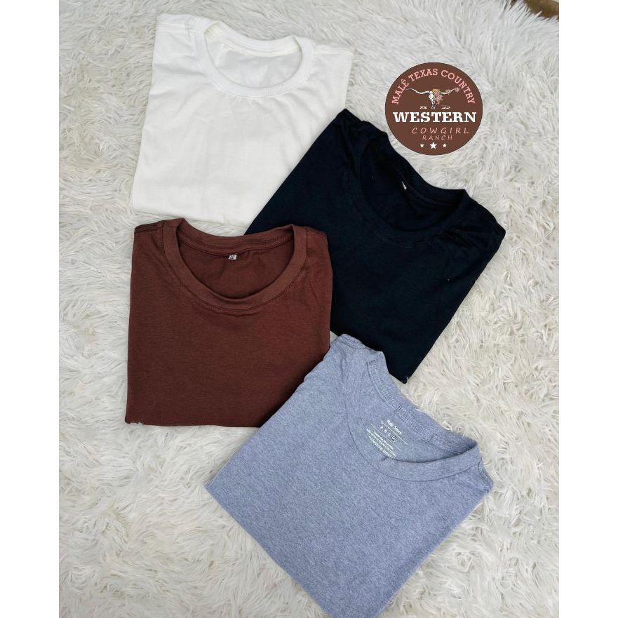 KIT 4 Camisetas Lisas Sem Estampas Baby Look Algodão Feminina Atacado em Oferta na Shopee