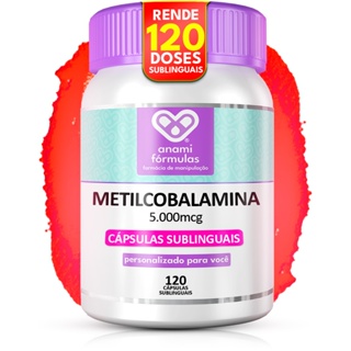 Metilcobalamina B12 Ativa 5000mcg 120 Cáps Sublingual | Energia, Memória, Sistema Nervoso e Alta Absorção em Oferta na Shopee