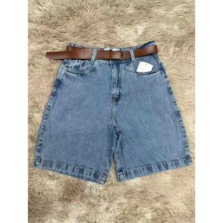 Bermuda jeans short denim básico com bolso feminina em Oferta na Shopee