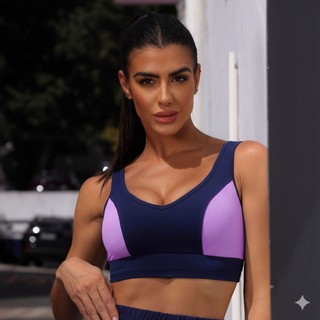 Top academia maserila fitness feminino com bojo K2B