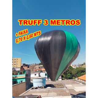 Balão Solar plástico TRUFF  3 mts sem fogo (ecológico) COM  OU SEM FAIXA DECORATIVA ( O,70 X 2,60 MTS) em Oferta na Shopee