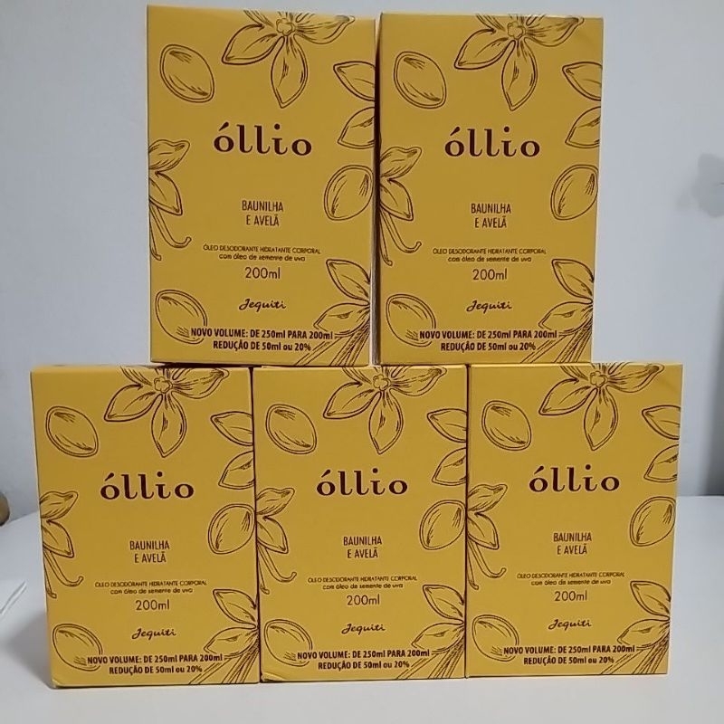 Óleo Corporal Baunilha e Avelã 200 ml da Jequiti, valor de cada unidade
