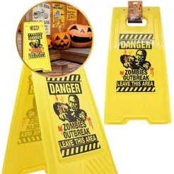 Placa Zumbi Decoração Enfeite Jardim Halloween Cemitério