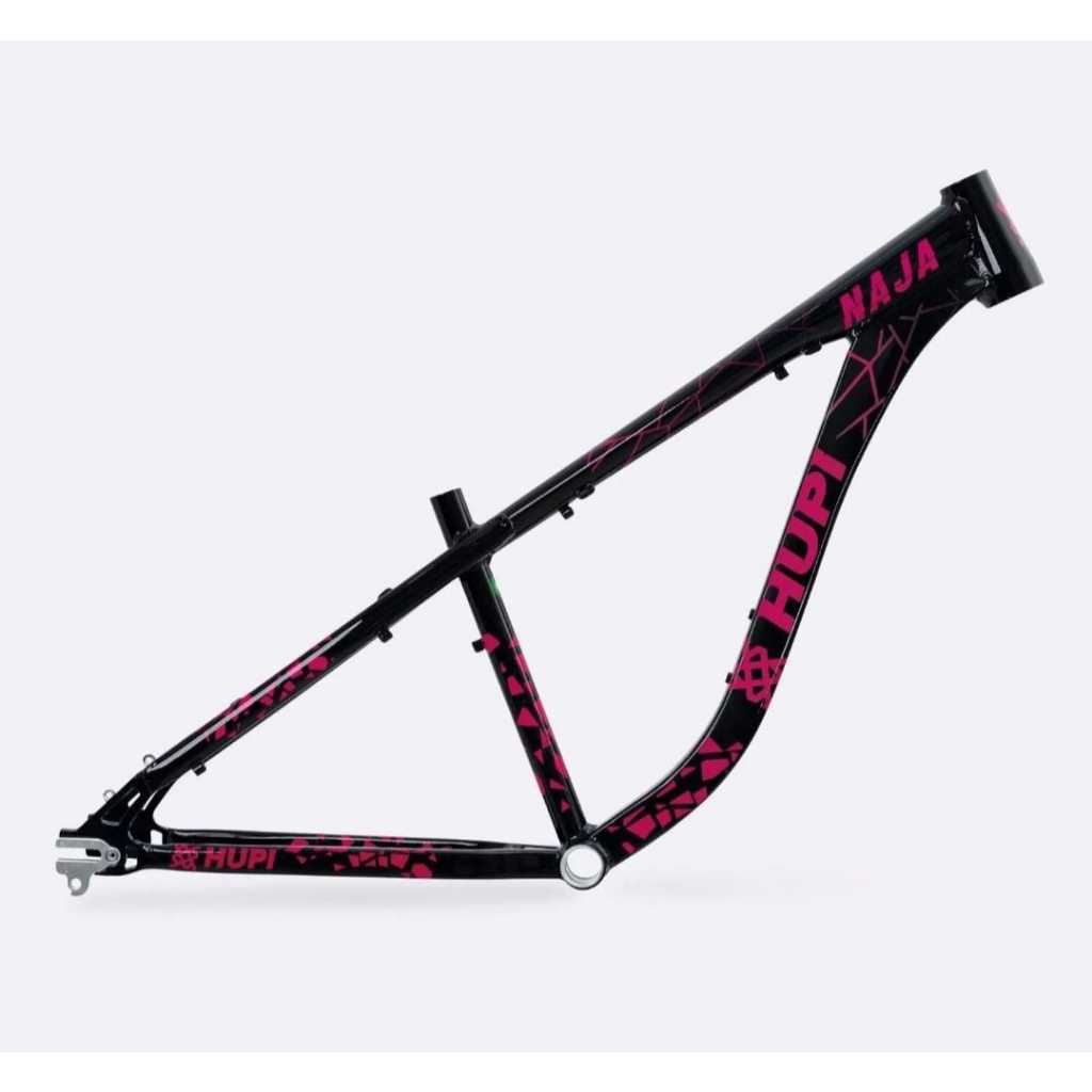 Quadro Hupi Naja Preto Com Rosa Lançamento