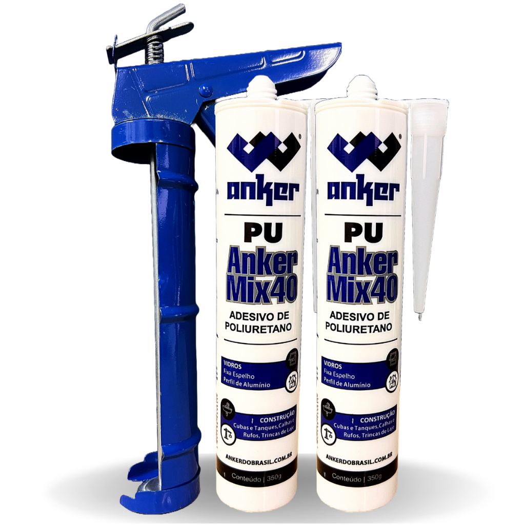 2 Adesivo Selante Veda Cola Pu Calha Rufo + Aplicador em Oferta na Shopee