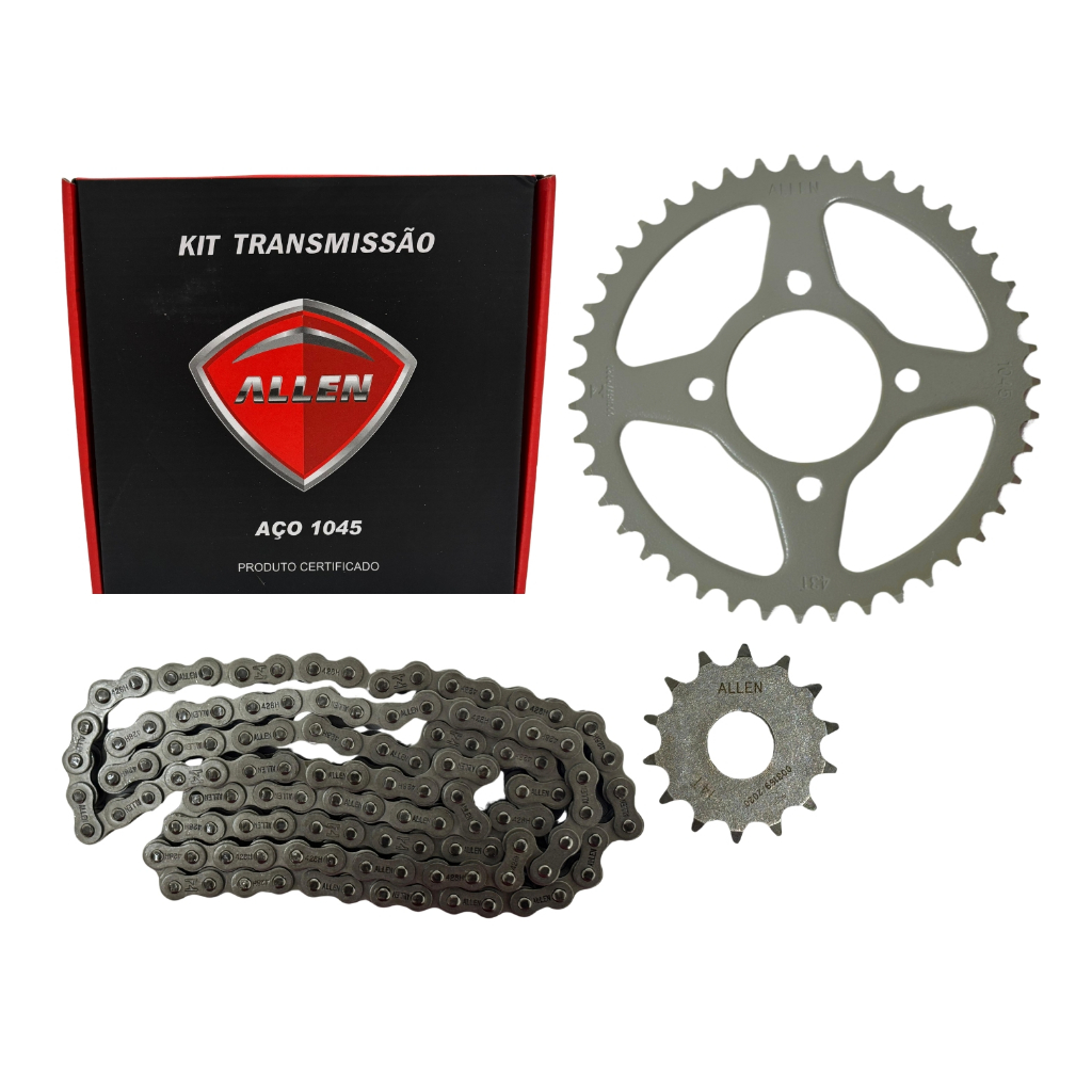 Kit Relação Transmissão Tração Andamento Suzuki Yes Intruder 125 de 2001 até 2016 Original Allen em Oferta na Shopee