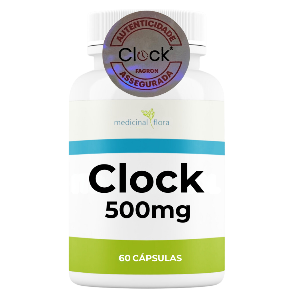 Clock 500mg 60 Cápsulas Com Selo de Autenticidade