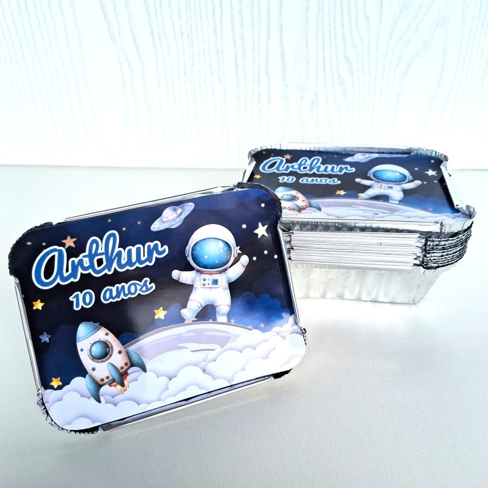 Marmita Personalizada ASTRONAUTA MENINO /Lembrancinha de Festa /Aniversário