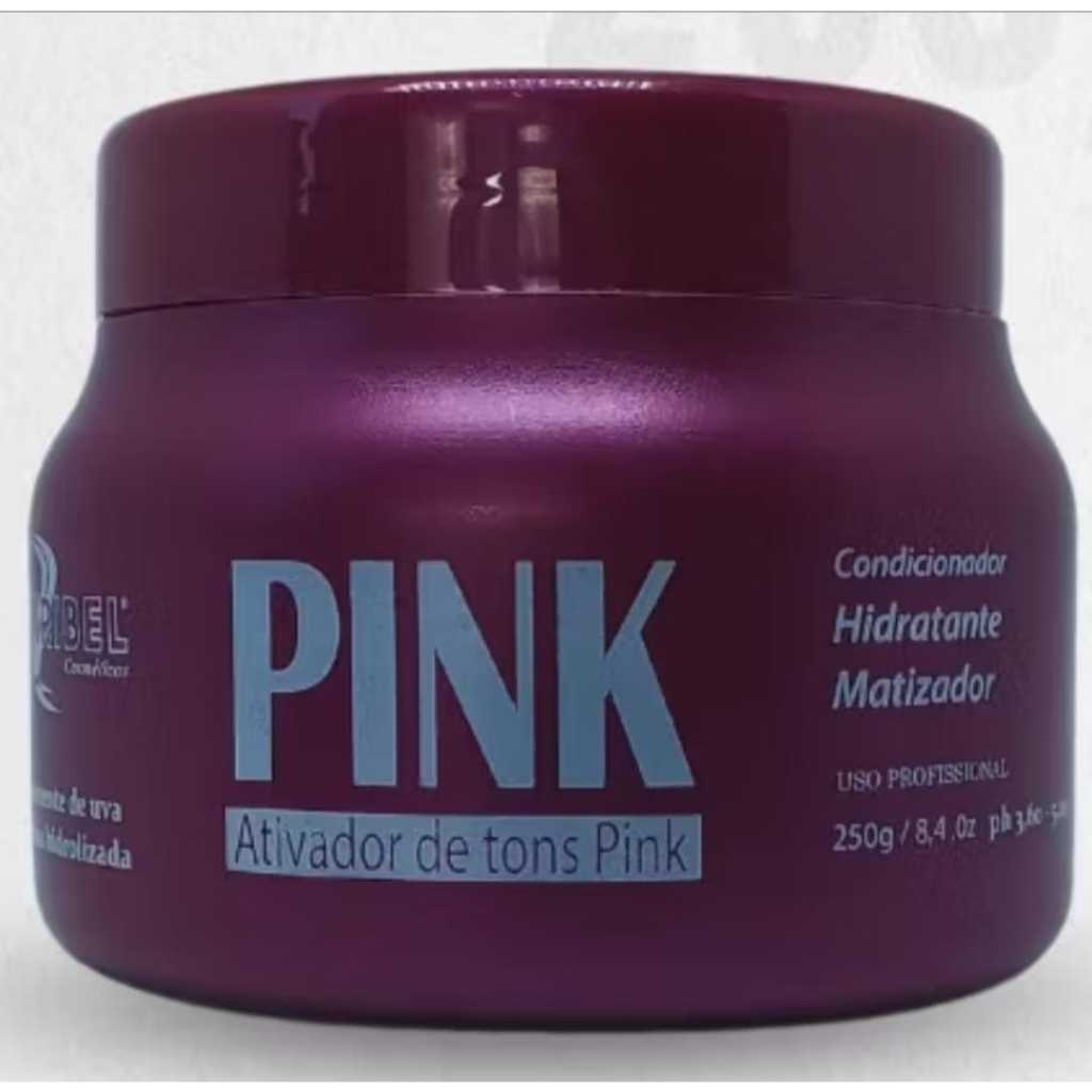 Máscara Matizadora PINK Mairibel 250g - Hidratação e Matização Para Cabelos Rosa PINK