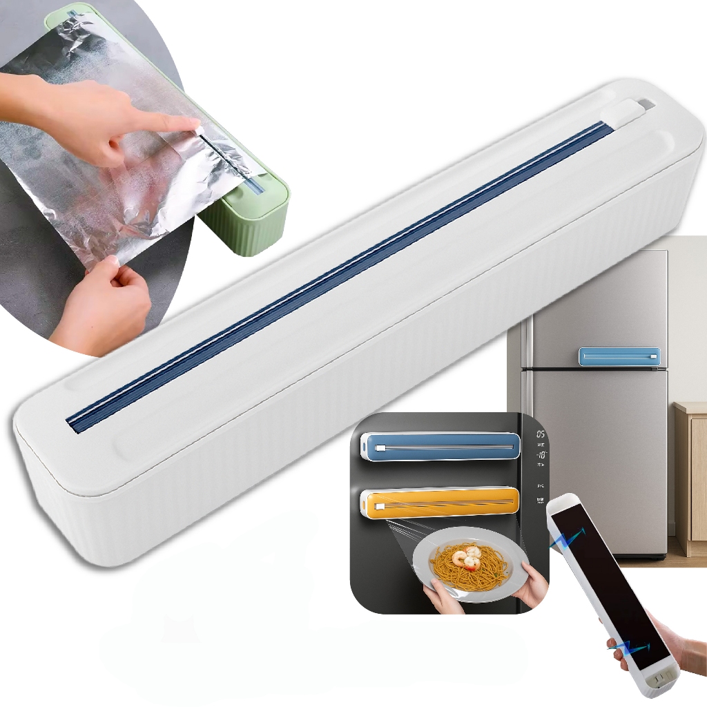 Suporte Dispensador Cortador De Papel Alumínio Filme Pvc Manteiga De Bancada Linha Premium