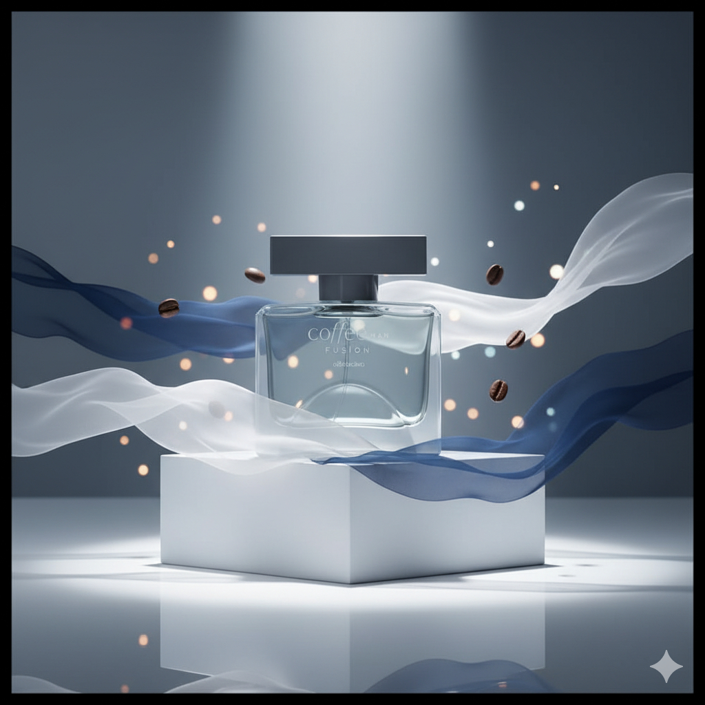 Perfume Coffee Man Fusion: Saída Cítrica e Fundo Envolvente. A Perfeição da Perfumação Inovadora.