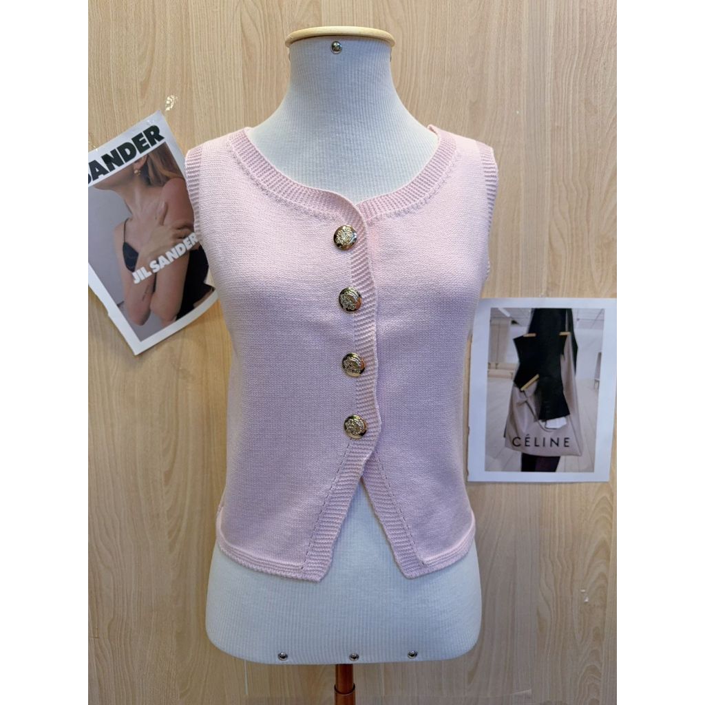 Colete Feminino Modal Jaquetas Com Botões e Estilo Tricot Modal colete Tamanho Único