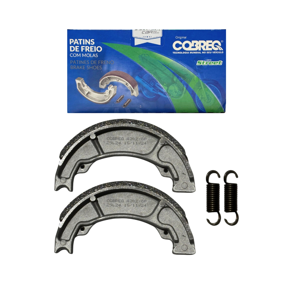 Patim Lona Freio Honda CG Titan Fan 150 160 Dianteira e Traseira Original Cobreq