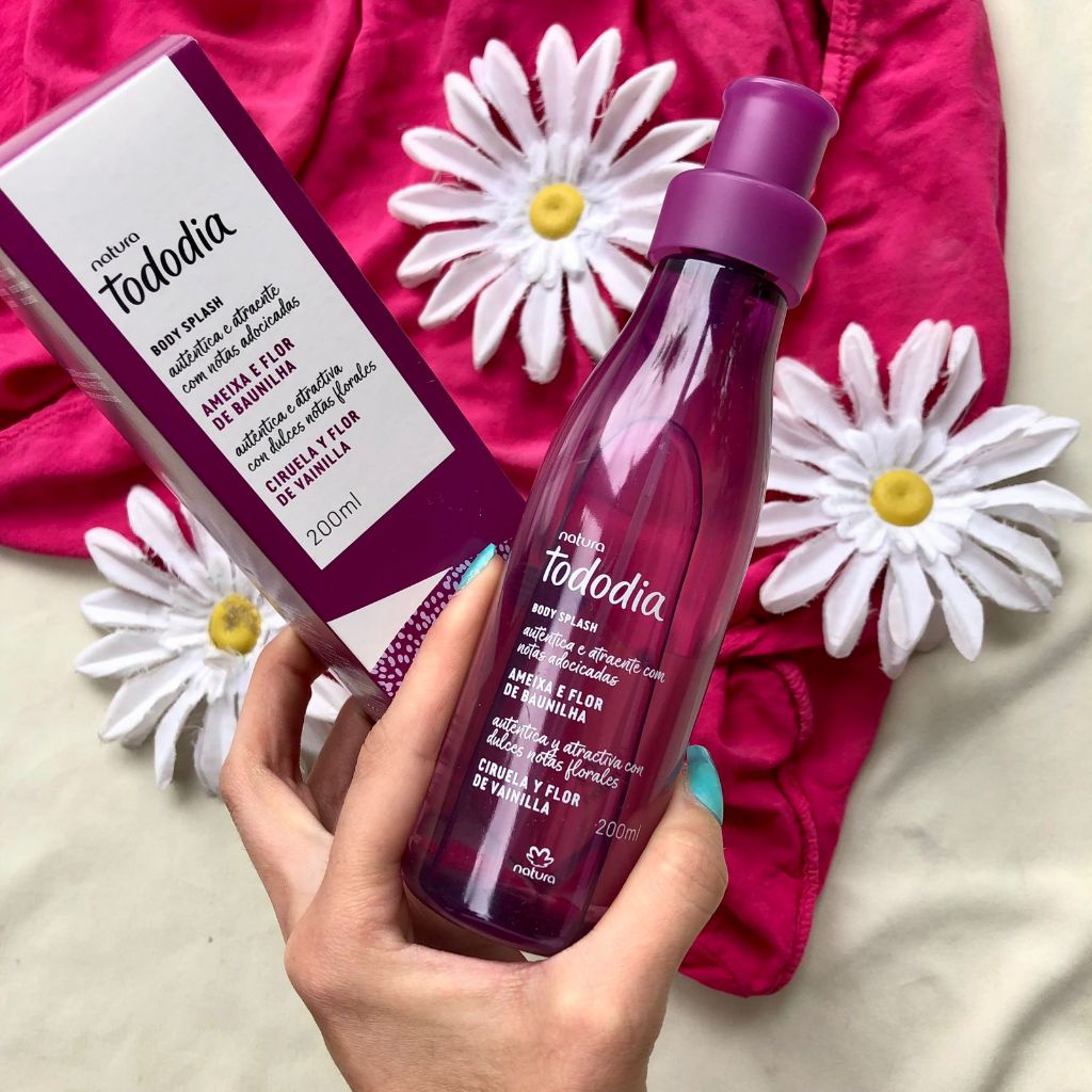 Body Splash Desodorante Colônia Ameixa e Flor de Baunilha Natura 200 ml tododia - Perfume Corporal