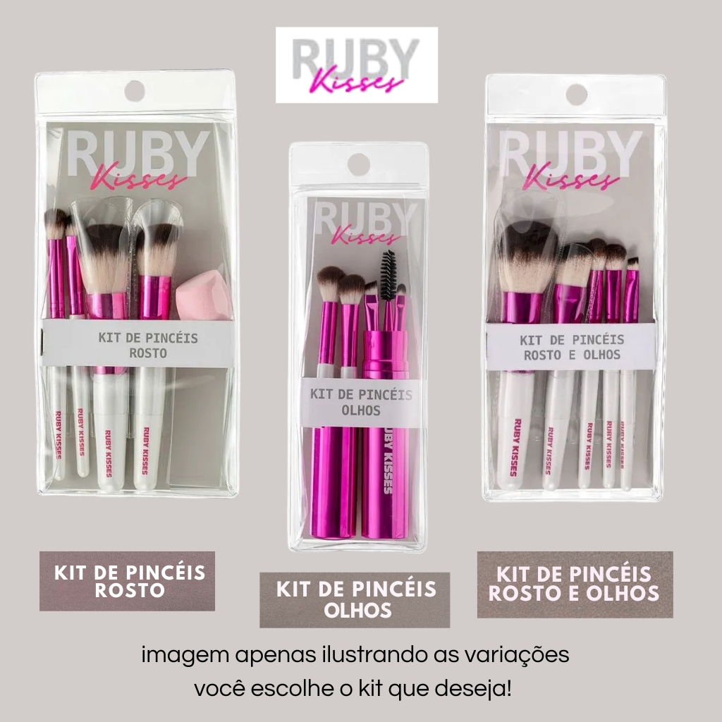 Ruby Kisses Kit de Pincéis Profissionais para Maquiagem em Oferta na Shopee