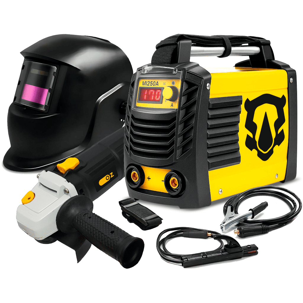 Inversora De Solda 220V 170a The Black Tools + Esmerilhadeira + Acessórios em Oferta na Shopee