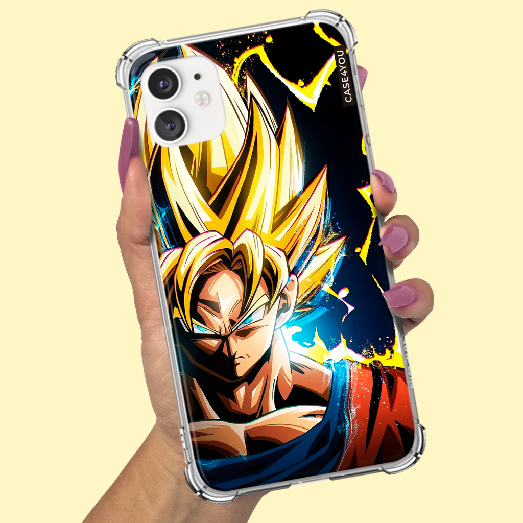 Capa Capinha Para Samsung Galaxy A10 A10s A11 A12 A13 A14 A15 A16 A17 Anti-impacto Personalizada Goku 3