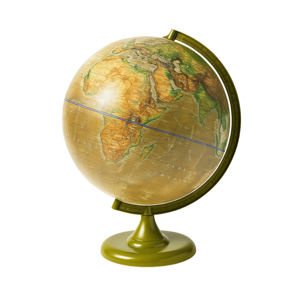 Globo Terrestre Satélite 30cm Político Físico Histórico Educativo Mapa Mundo Decoração Base Giratória