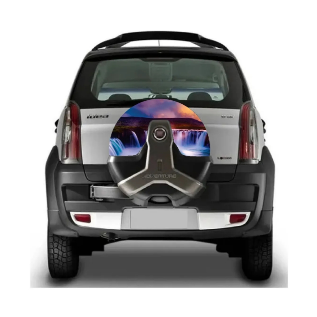 Capa De Estepe Fiat Idea/doblo Adventure Montanha Flores