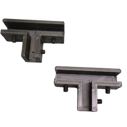 Conectivos T Vazado, Vidros 8mm Prateleiras E Guichês kit com 2pç