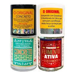 KIT BASE CONCRETO + BASE FERMENTO S.O.S unhas Top Beauty Bases Fortalecedoras em Oferta na Shopee
