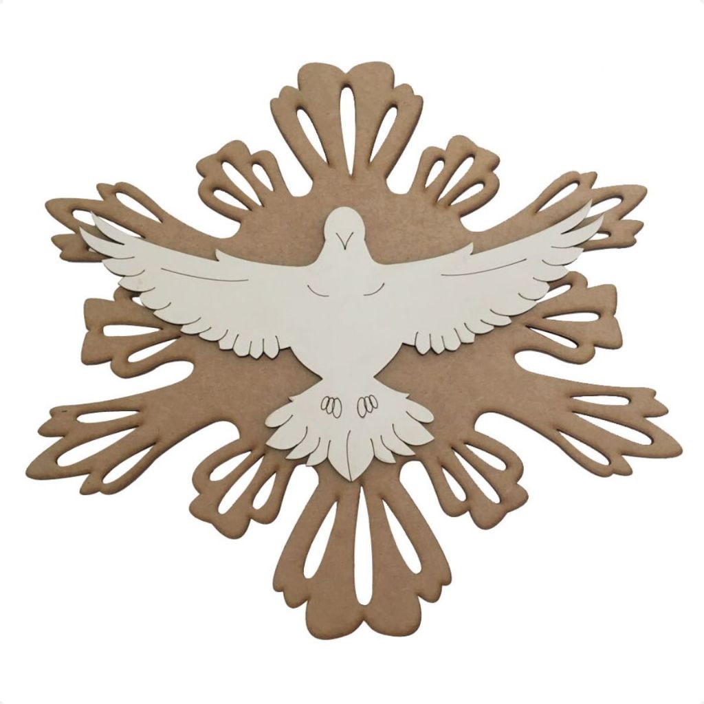 Espírito Santo Em MDF Decorativo Batismo 0709