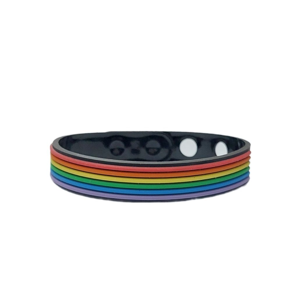 Pulseira Emborrachada LGBTQIA+  Orgulho, Diversidade e Conforto em Oferta na Shopee