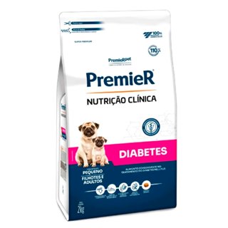 Ração Premier Nutrição Clínica Diabetes Cães Adultos e Filhotes Porte Pequeno 2kg em Oferta na Shopee