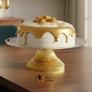 Boleira metalizada pé dourado, Suporte para doces Dourado, Boleira Acrílico LUXO, Boleira 30cm dourada