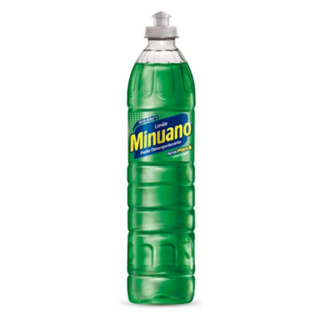 Kit 3 Detergentes Minuano 500ml – Poder Desengordurante e Brilho nas Louças — imagem 2 de 2