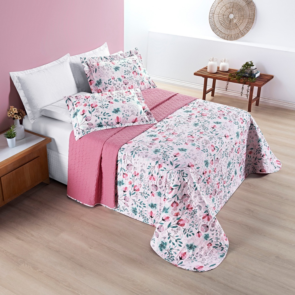 Cobre Leito Avere Dupla Face Micropercal 200 Fios Solteiro/Casal/Queen/King 3 Peças