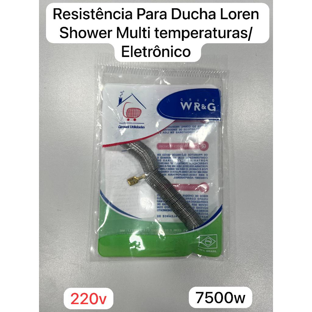 Resistência Ducha Lorenzetti Loren Shower Ultra 4T 127V 5500W, ou  220V 6800W, 7500W WR&G MultiTemperaturas em Oferta na Shopee