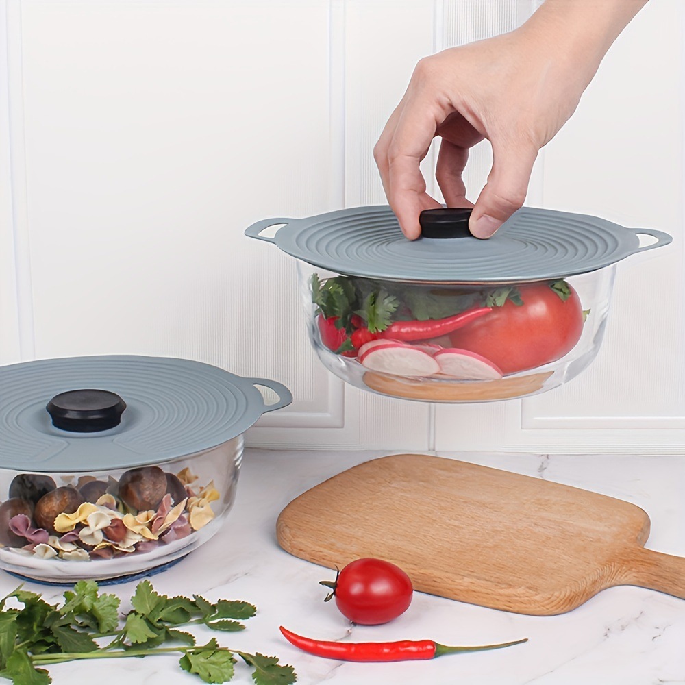 Tampa de Silicone para Panela 23cm / 28cm Microondas Geladeira Vedação Boa Resistente a Calor