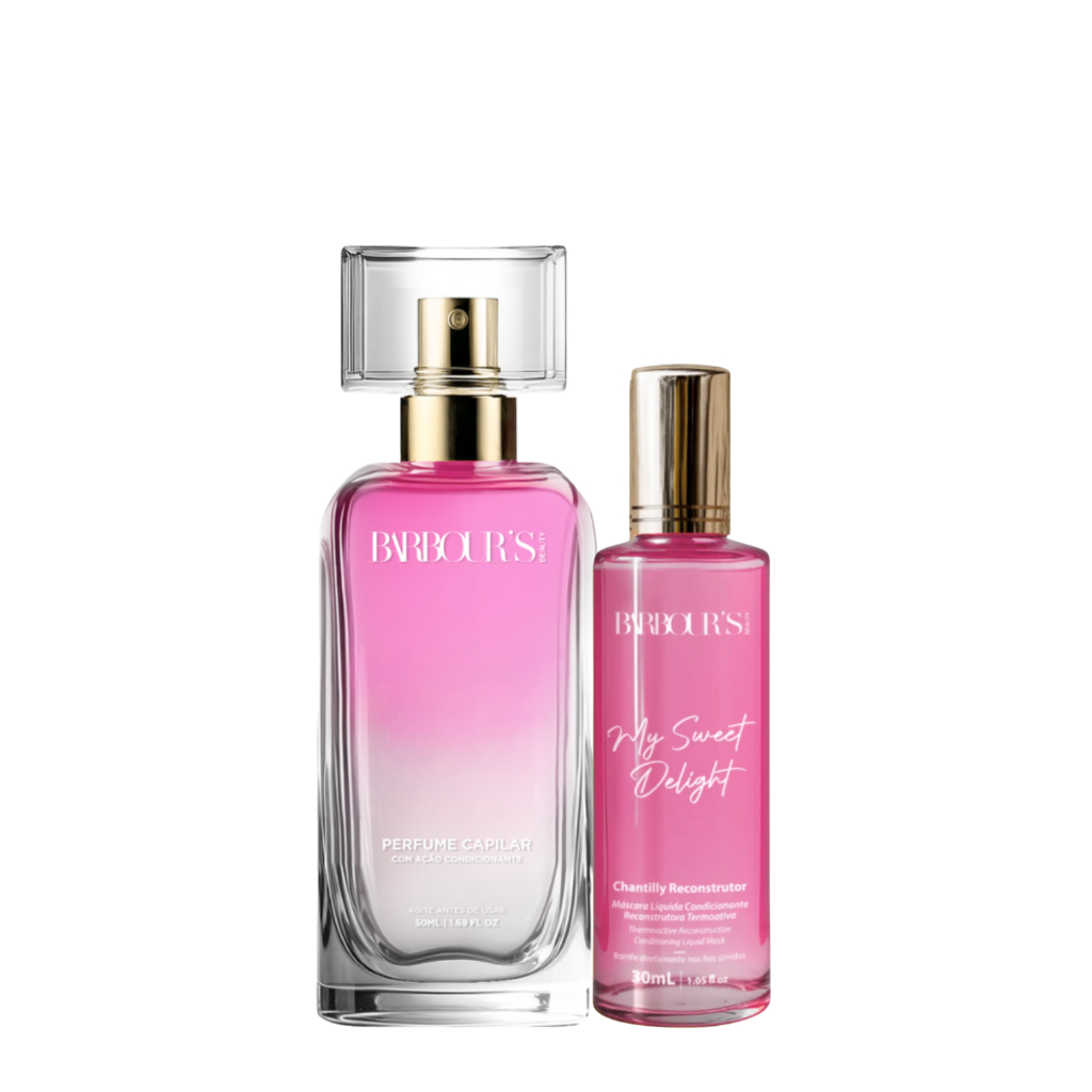 Kit Máscara Líquida e Perfume Capilar My Sweet Delight Barbour's em Oferta na Shopee