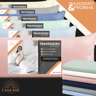 Travesseiro de Corpo Com Fronha de Zipper 400Fios Antialérgico Fibra Siliconada Extra Xuxão em Oferta na Shopee