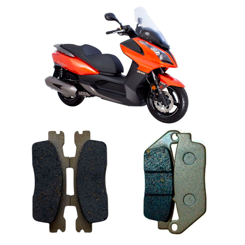 Kit Pastilha Kymco Downtown 200 / 300i - 2010 2011 2012 13 14 15 16 17 18... 2020 21 22 2023 (Dianteira + Traseira)