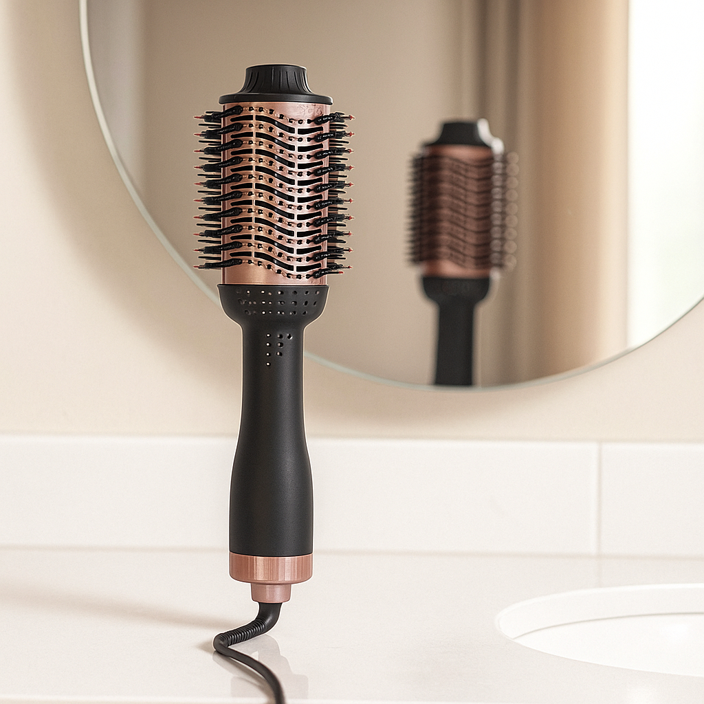 Escova Secadora Profissional Alisadora 1300W Bivolt Seca Modela Iônica Original Anti Frizz Cabelo