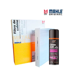 Filtro Cabine Ar Condicionado Onix Prisma Cruze Sonic Cobalt mahle + Spray Higienizador Carro Novo