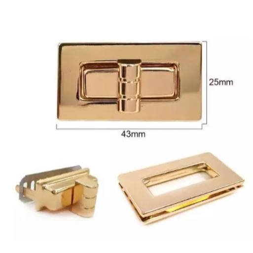 Fecho Para Bolsa Premium 43mm X 25mm (Värias Cores) em Oferta na Shopee