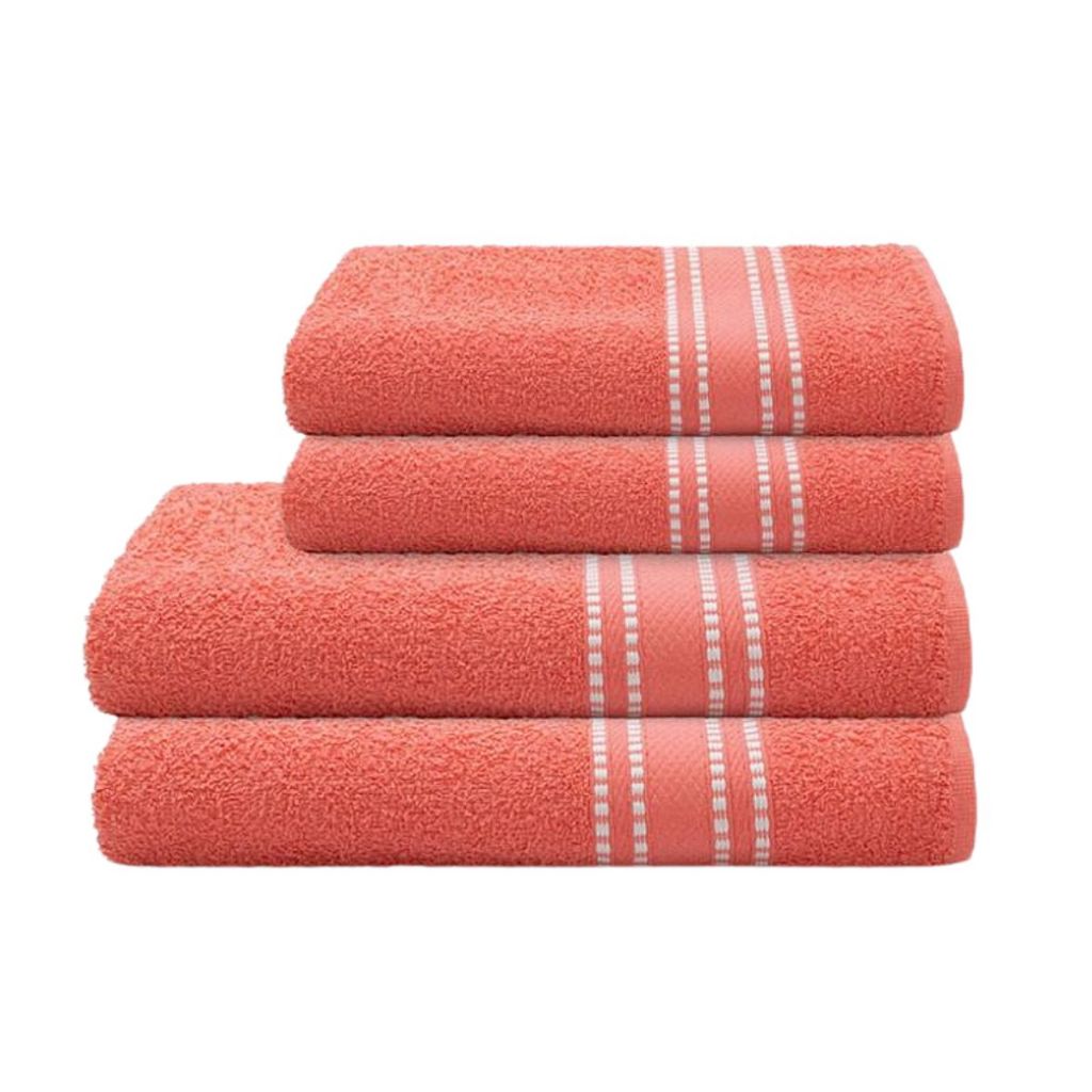 Jogo de Toalhas Camesa Banho e Rosto 4 peças Linea Algodão macia absorvente