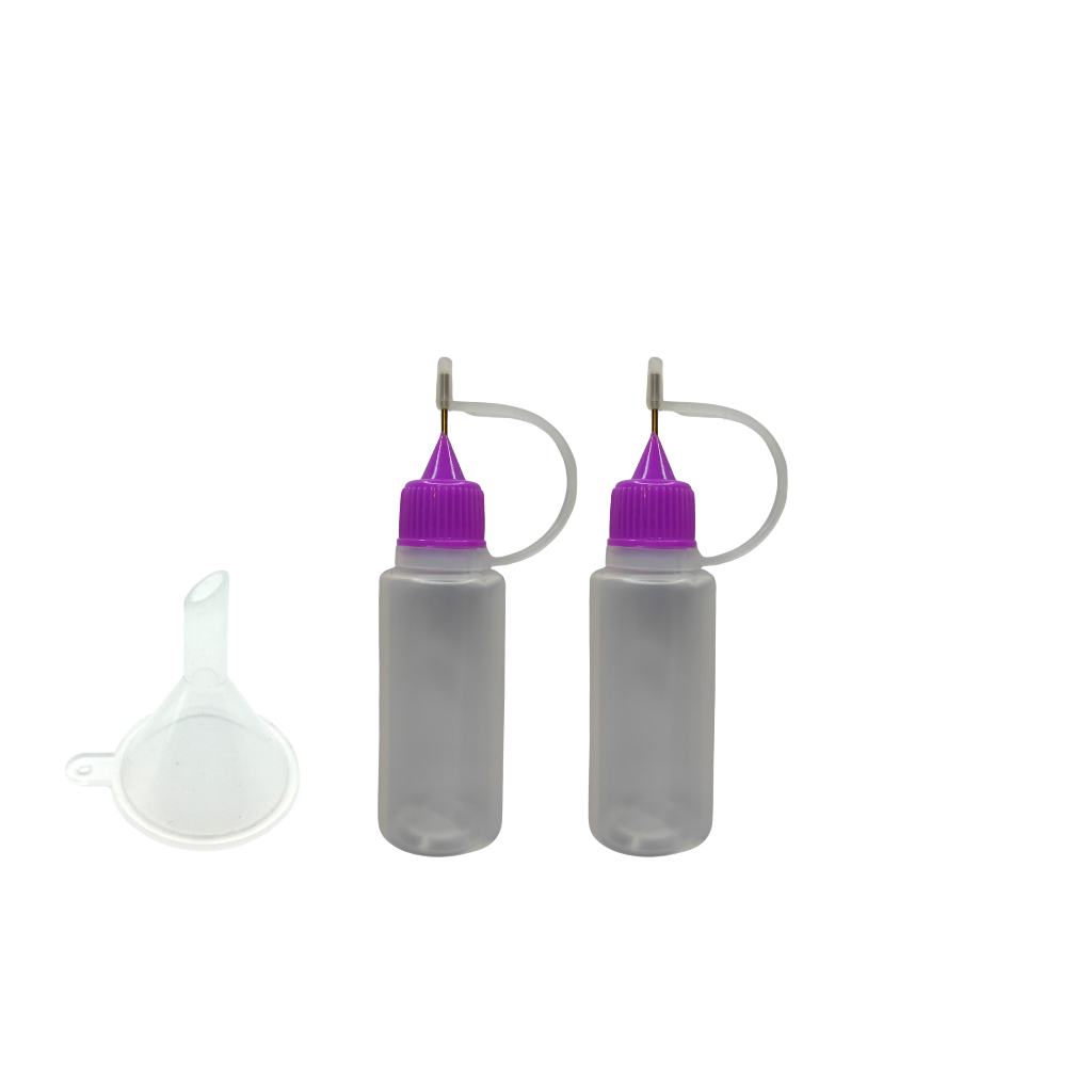 2 Tubos aplicador multiuso para colas, tintas, artesanato 15ml + funil em Oferta na Shopee
