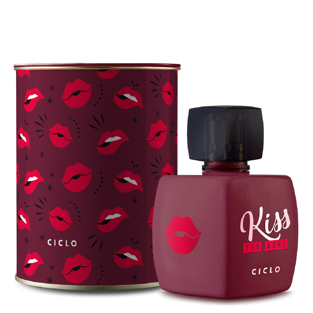 Perfume Ciclo Kiss You More Deo Colônia Feminino