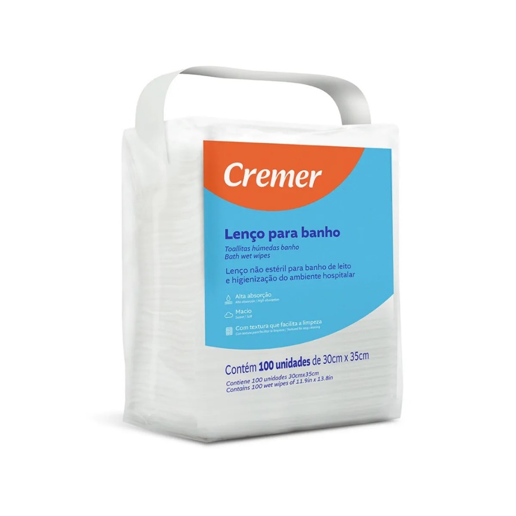 Lenço Para Banho Cremer 100UN