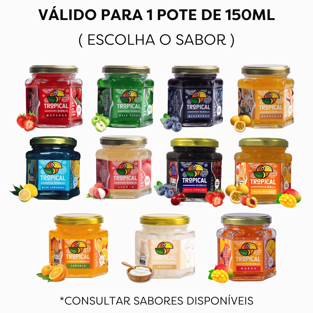 Tropical Bubbles 150ml - Para Drinks e Sobremesas (Esferas Gelatinosas) em Oferta na Shopee