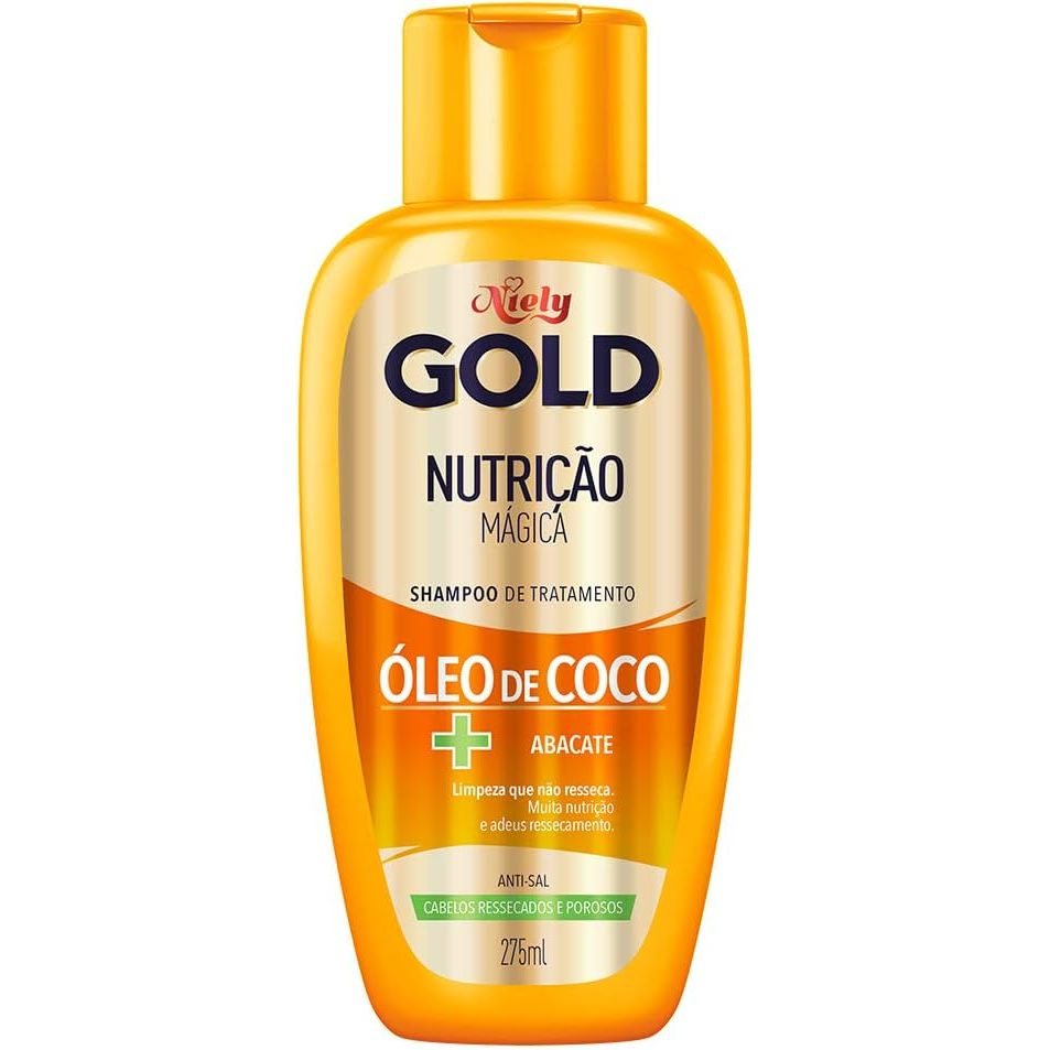 Shampoo Niely Gold Nutrição Mágica Com 275ml em Oferta na Shopee