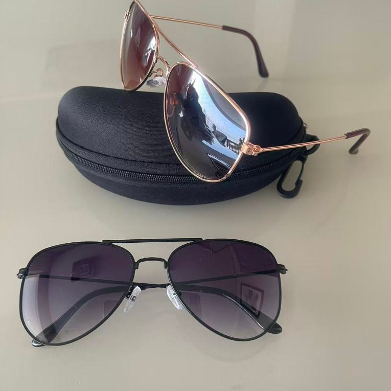 Óculos de Sol Feminino Aviador Clássico – Proteção UV400 em Oferta na Shopee